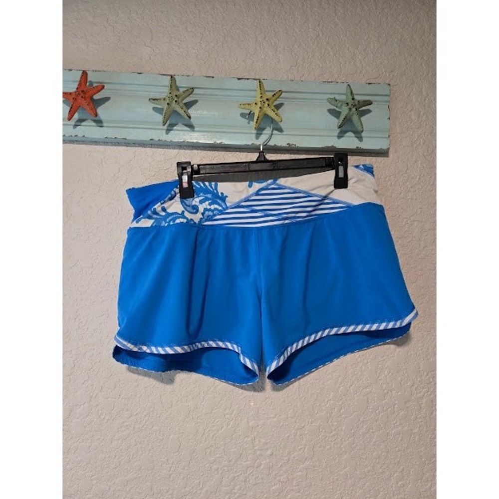 Lululemon Blue Printed Shorts